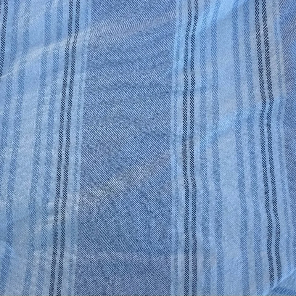 VTG Ethan Allen Blue Gray Rose Reversible 3-Piece Duvet Set Ruffles Cottage READ